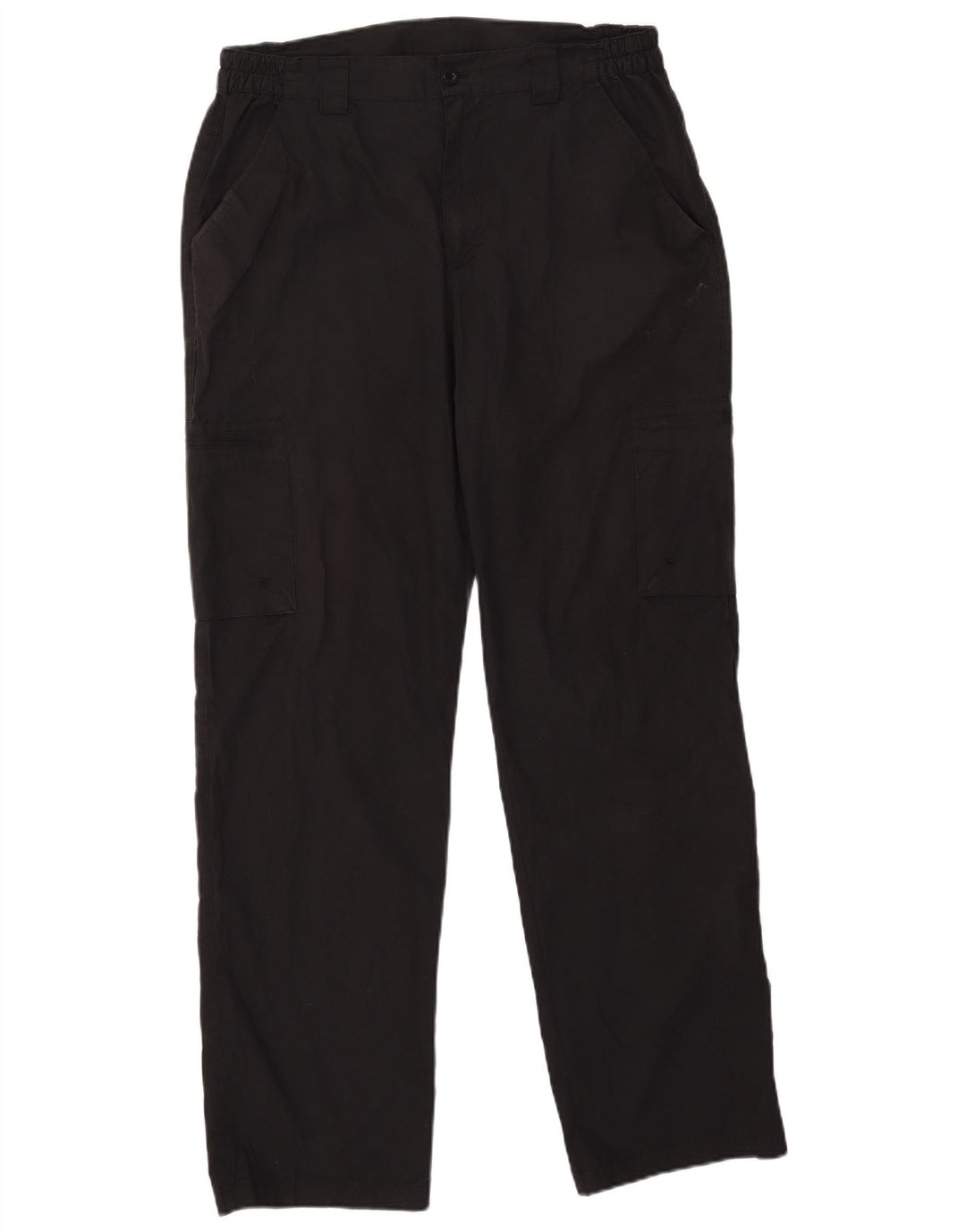 Mountain Warehouse muške ravne kargo hlače W34 L32 crni poliester