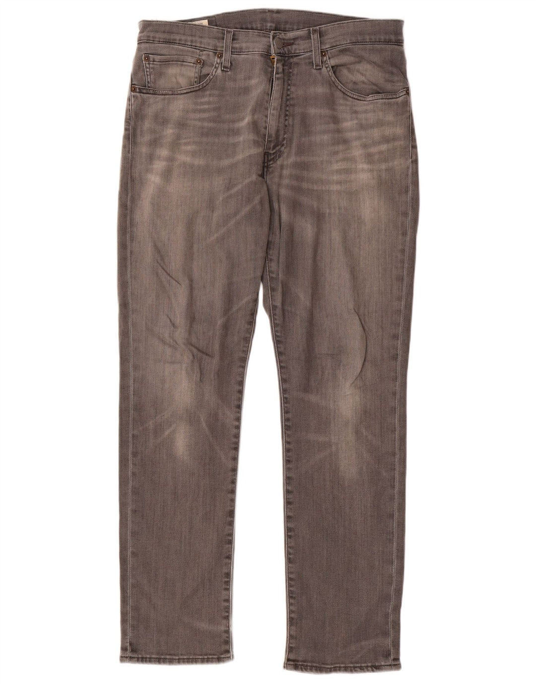 Levi's muške ravne traperice W34 L30 sivi pamuk