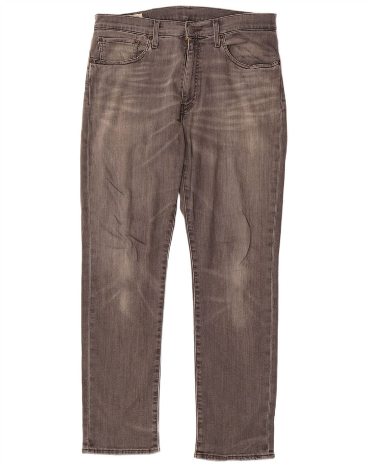 Levi's muške ravne traperice W34 L30 sivi pamuk