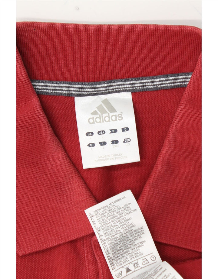 ADIDAS muška polo majica velika crvena pamuk