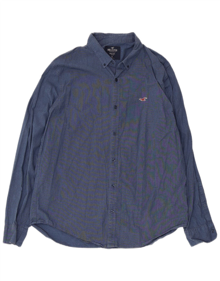 Hollister muška košulja XL plavi pamuk