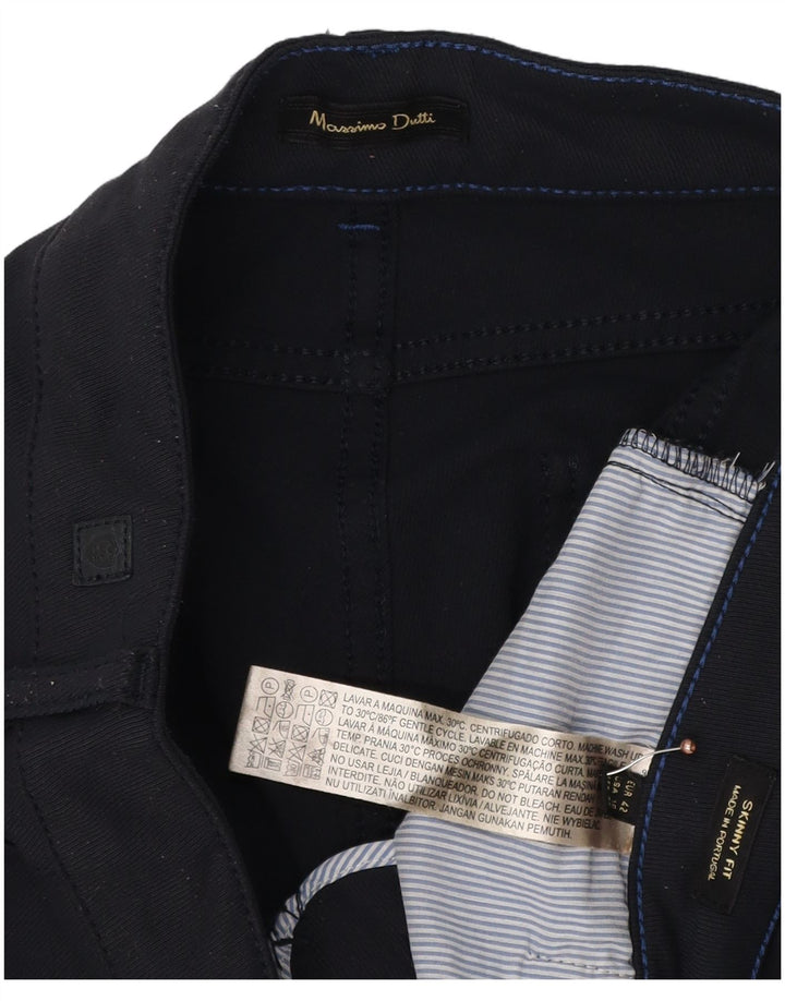 MASSIMO DUTTI Ženske kratke ležerne hlače EU 42 Large W32 L26 tamnoplave