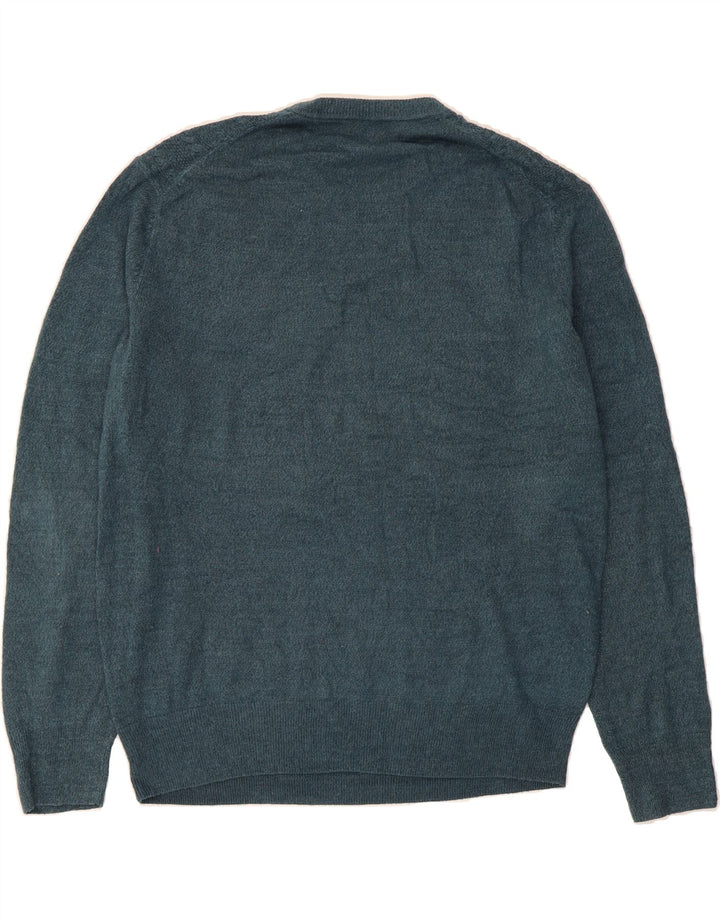 DOCKERS Mens Crew Neck Jumper Sweater Large Blue Acrylic Vintage Dockers and Second-Hand Dockers from Messina Hembry 