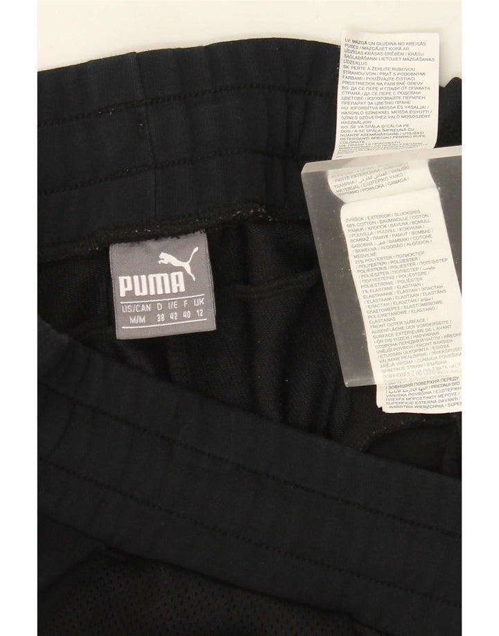 Puma ženske kratke grafičke tajice UK 12 Srednje crni pamuk