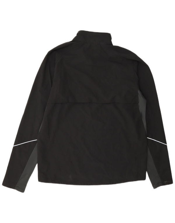 The North Face Mens Zip Neck Pullover Tracksuit Top Large Black Colourblock