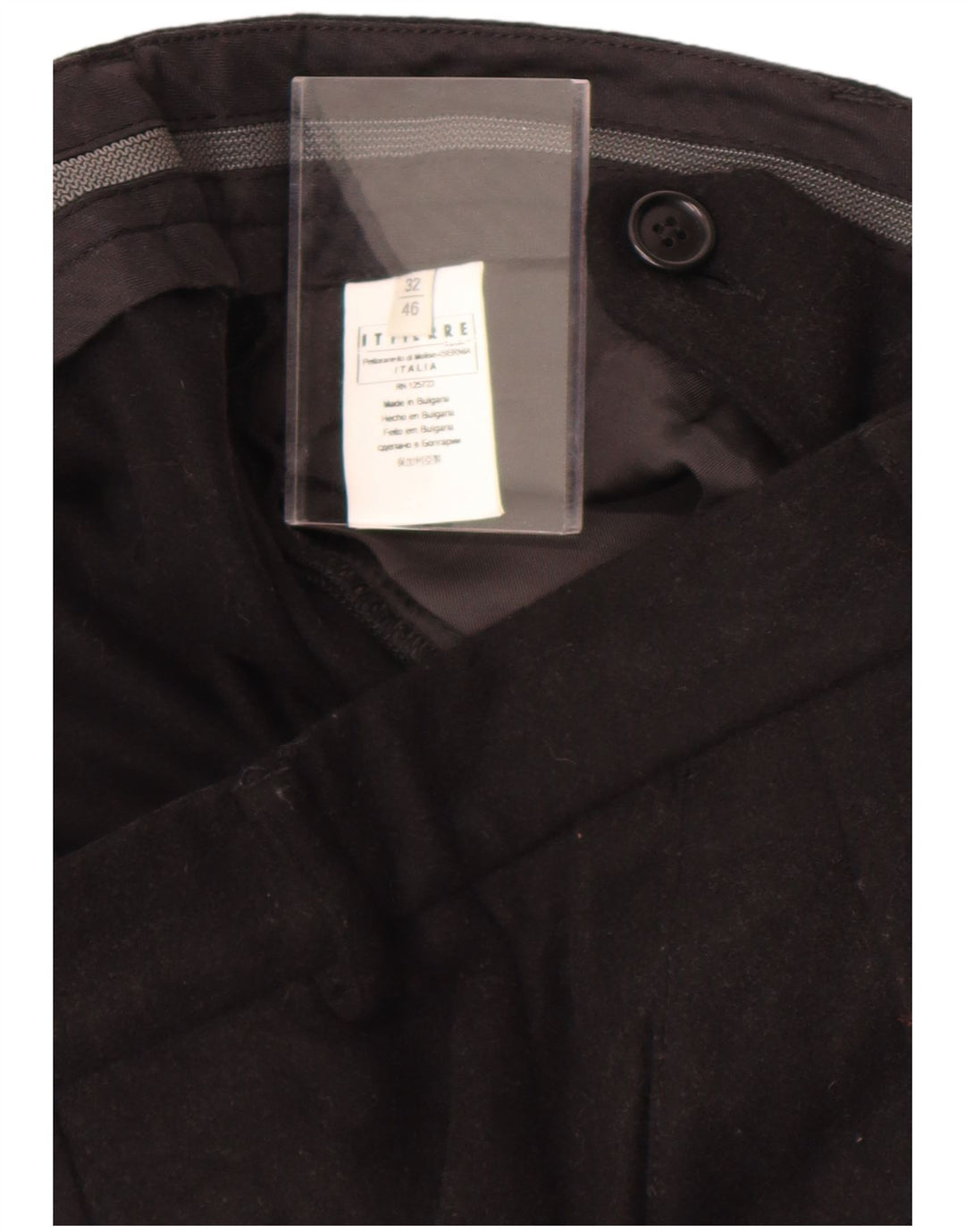 Pierre Balmain muške hlače ravnog odijela W32 L27 crne klasične