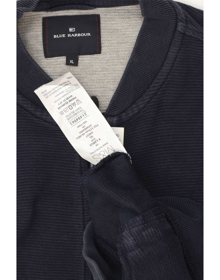 Marks & Spencer muška trenirka Blue Harbor Gornja jakna XL tamnoplavi pamuk