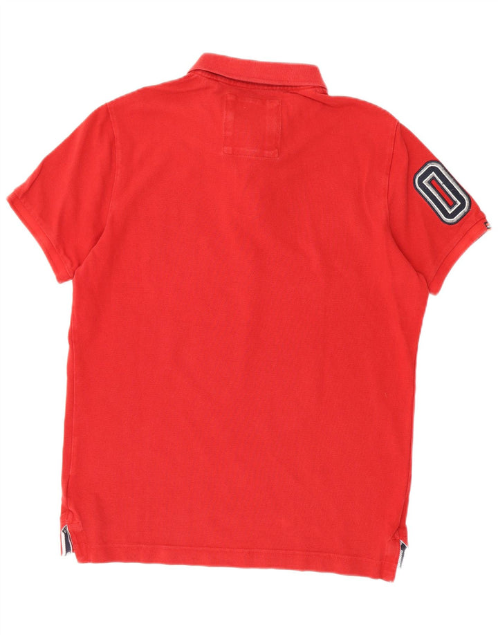 Superdry muška grafička polo majica velika crvena pamuk