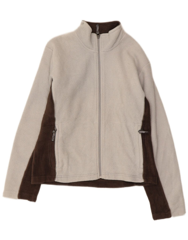 Fila ženska jakna od flisa UK 16 srednje smeđi poliester u boji