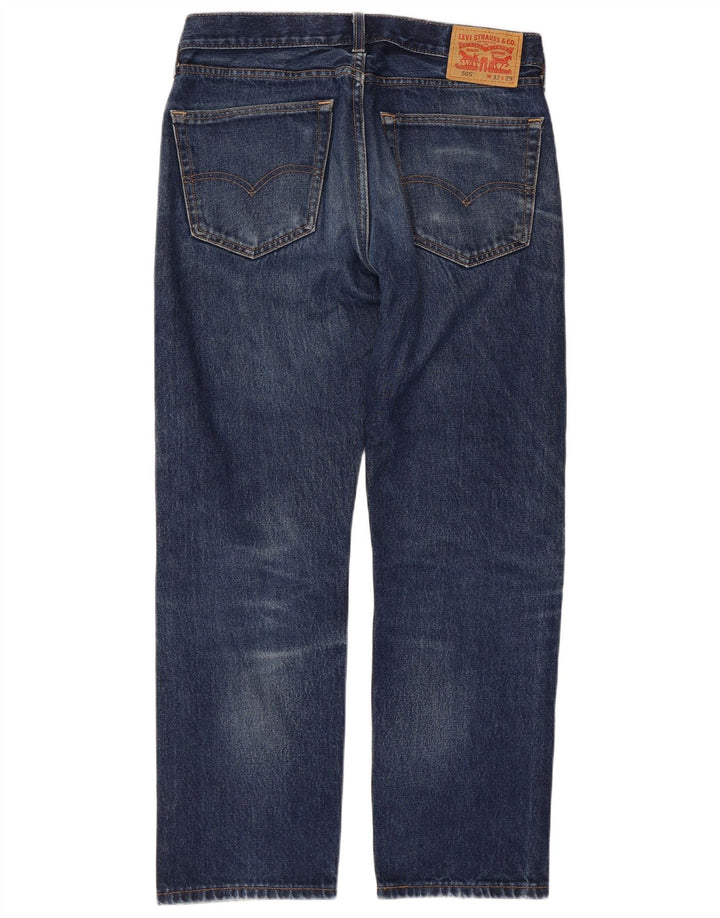 Levi's muške 505 ravne traperice W32 L29 plavi pamuk