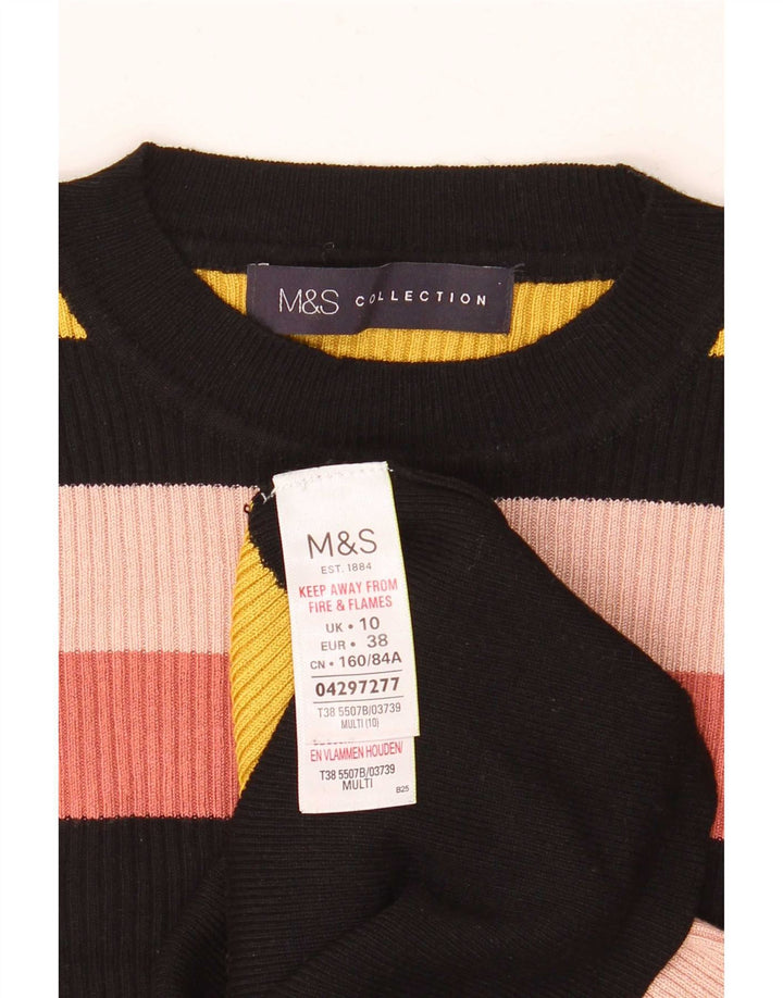 Marks & Spencer ženski džemper s okruglim izrezom UK 10 Mali višebojni