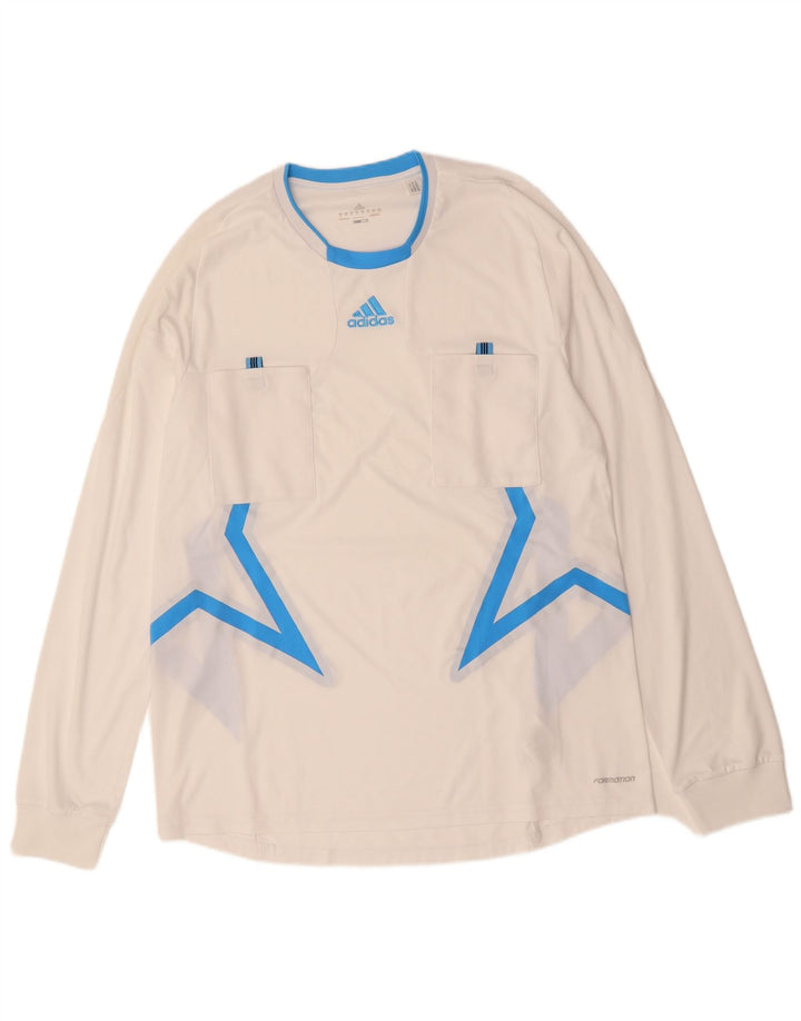 ADIDAS muška Climacool majica dugih rukava XL bijeli poliester u boji