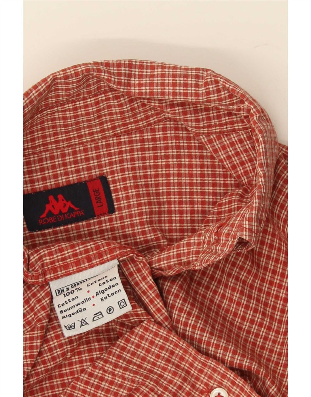 Kappa muška košulja Large Red Gingham pamuk
