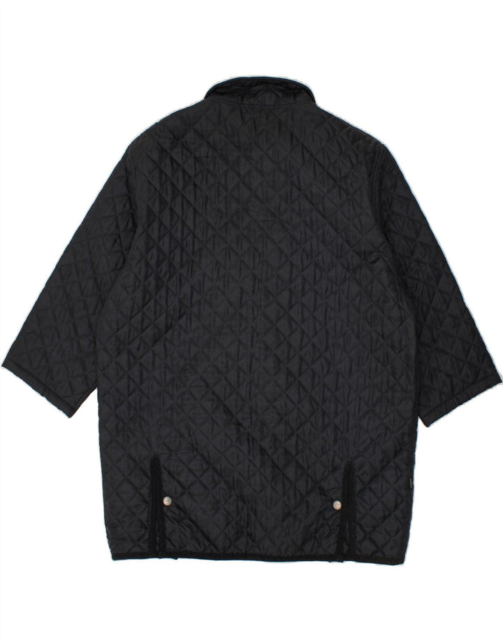 BRUGI Mens 3/4 Sleeve Quilted Jacket UK 42 XL Navy Blue Polyester Vintage Brugi and Second-Hand Brugi from Messina Hembry 