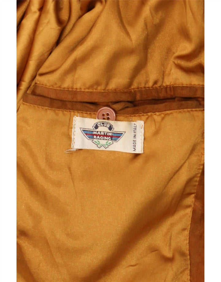 Vintage muška bomber jakna od brušene kože IT 48 srednje bež kože