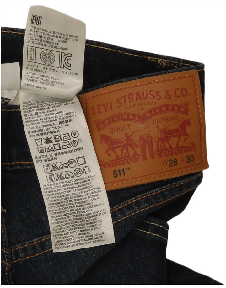 Levi's muške 511 uske traperice W28 L30 tamnoplavi pamuk