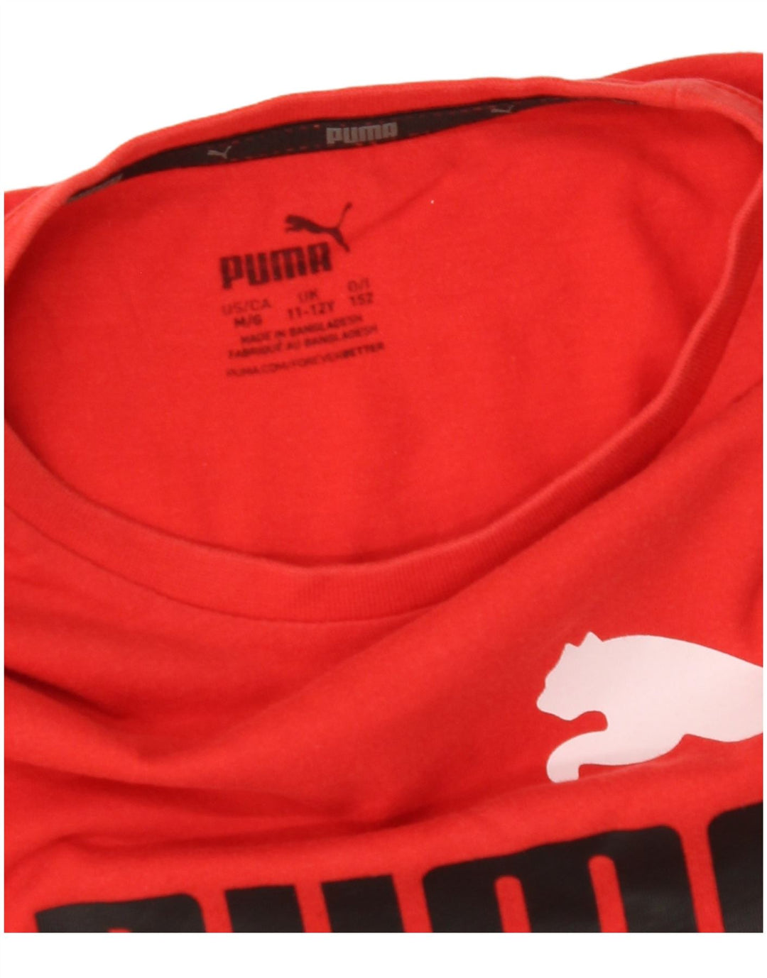 PUMA majica kratkih rukava za djevojčice 11-12 godina crvena