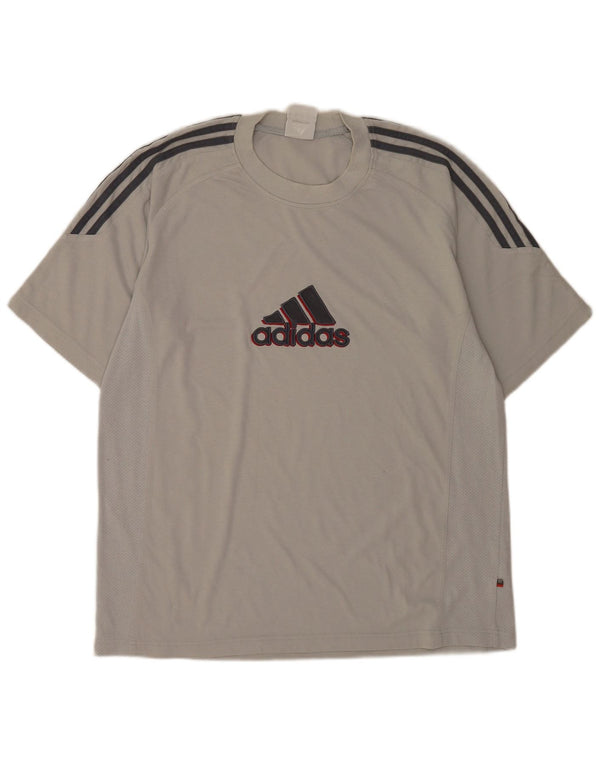 Adidas muška majica kratkih rukava s grafičkim motivima UK 42/44 veliki sivi pamuk