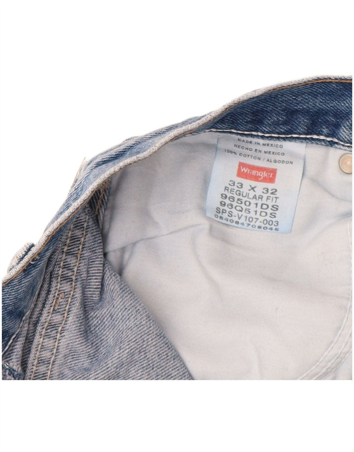 WRANGLER Muške ravne traperice regularnog kroja W33 L32 plavi pamuk