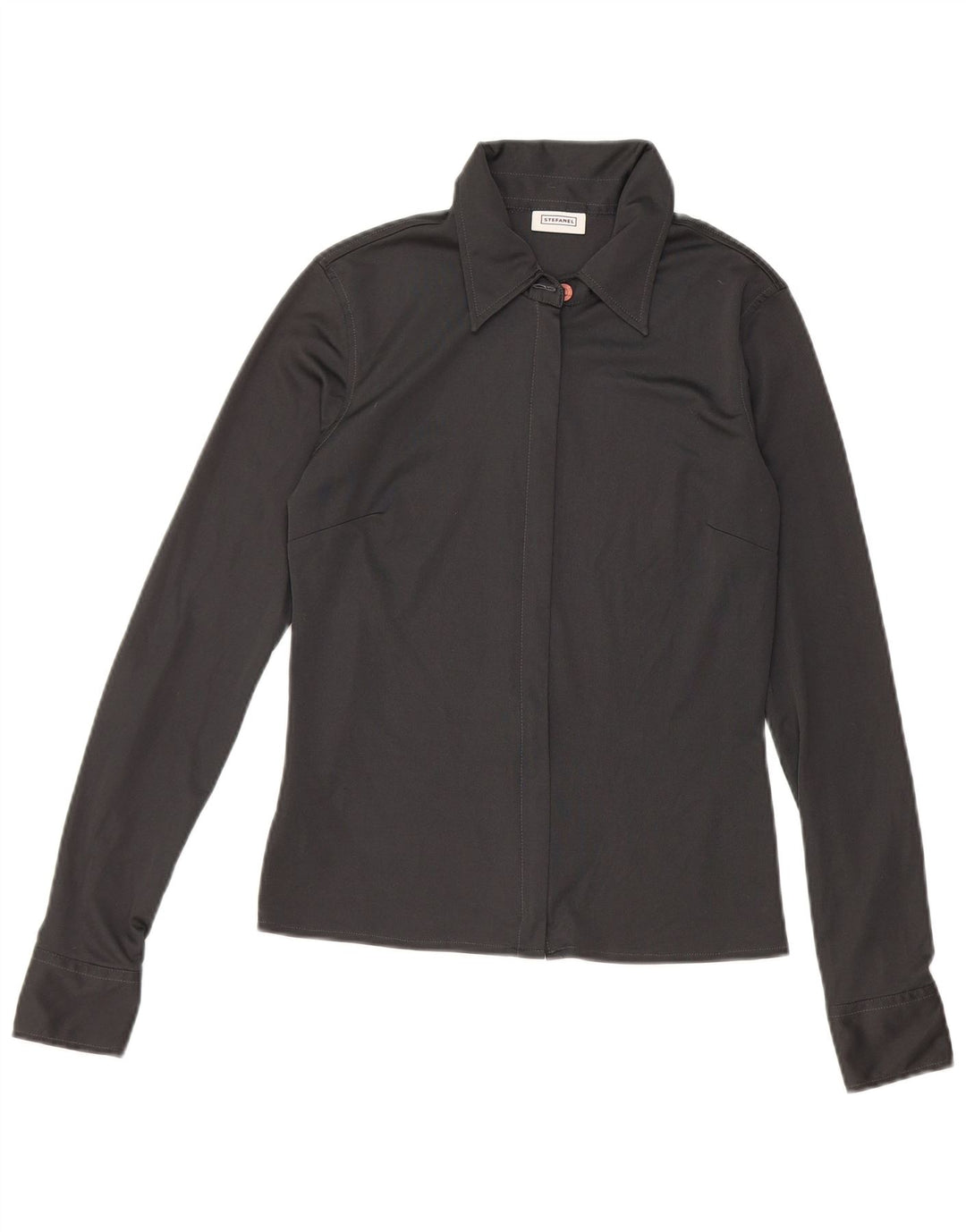 STEFANEL Ženska košulja bluza UK 10 Mali crni poliester