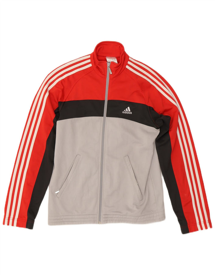 Adidas muška trenirka gornja jakna UK 36/38 mala crvena poliester u boji