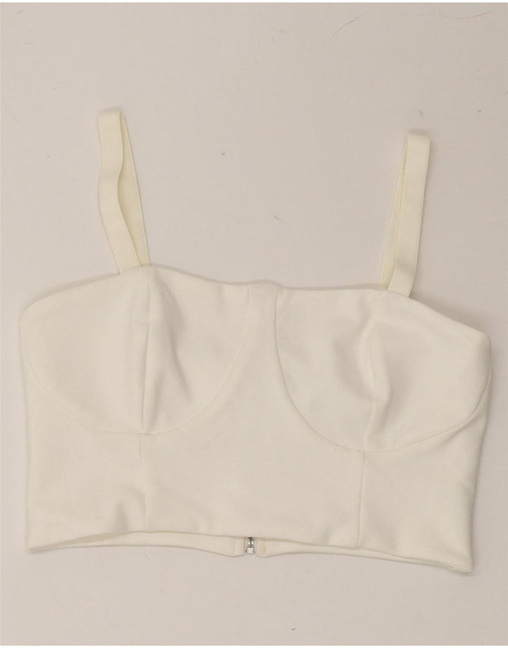 VINTAGE Womens Cami Top IT 40 Small White Vintage Vintage and Second-Hand Vintage from Messina Hembry 