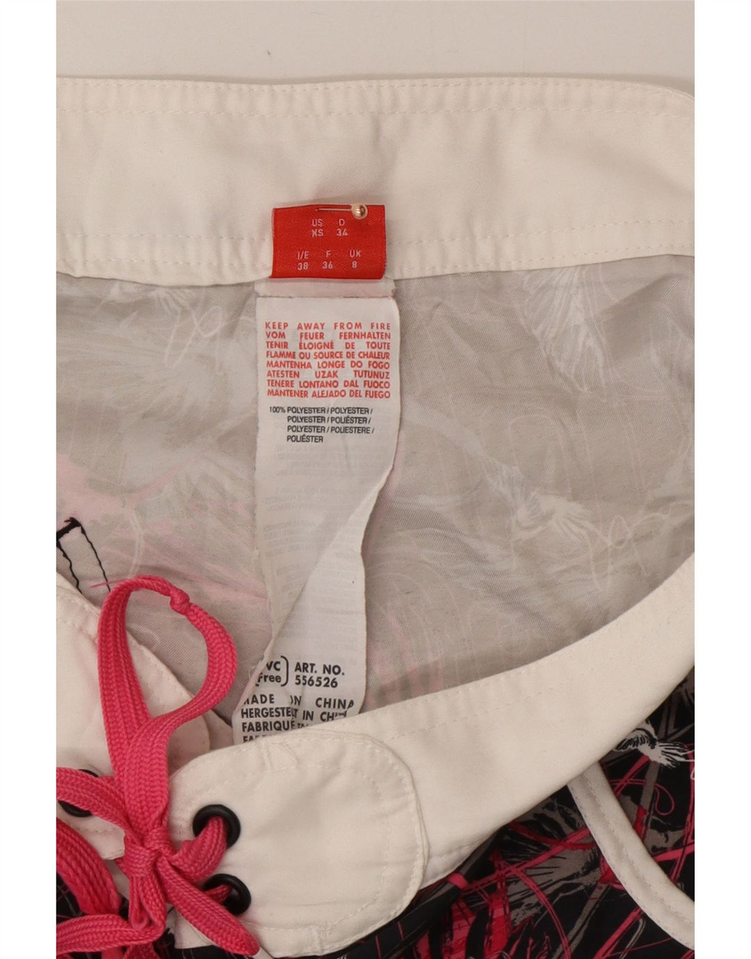 PUMA Ženske kratke kupaće hlače s apstraktnim uzorkom UK 8 Male višebojne