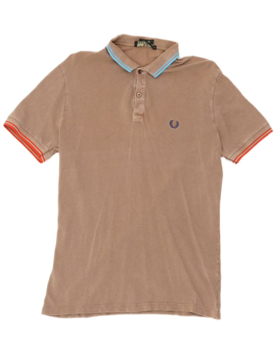 Fred Perry muška uska polo majica srednje smeđe boje pamuka