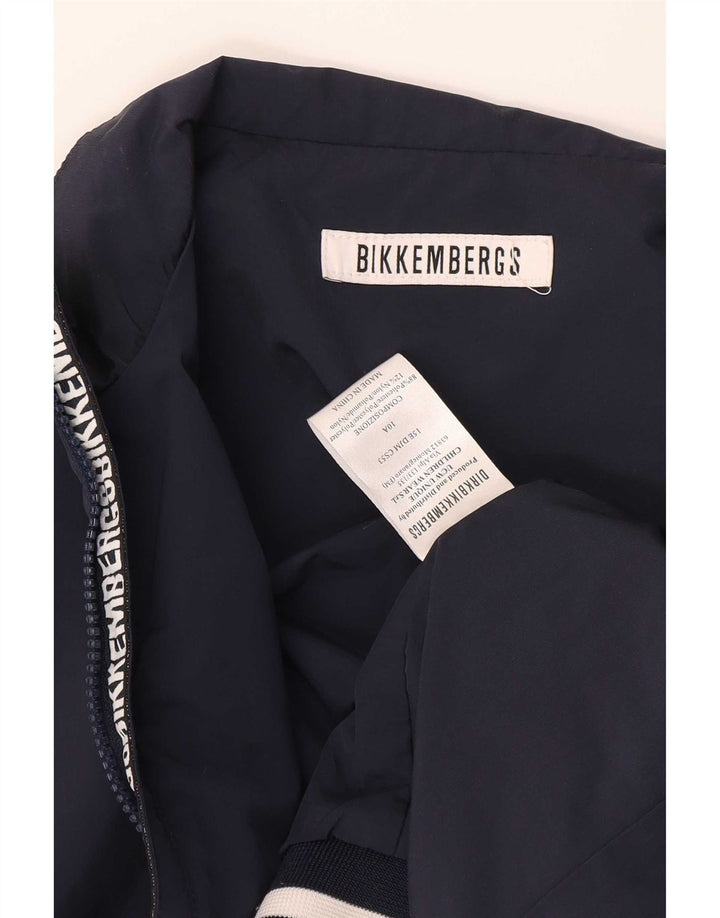 Bikkembergs Bomber jakna za dječake 9-10 godina tamnoplava poliesterska boja