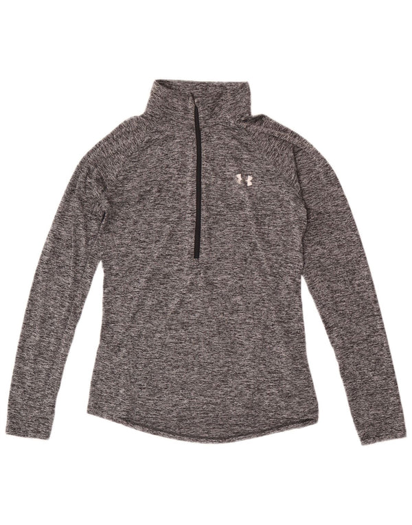 Under Armour Muški Heat Gear Pulover Gornji dio trenirke, mala siva točkasta
