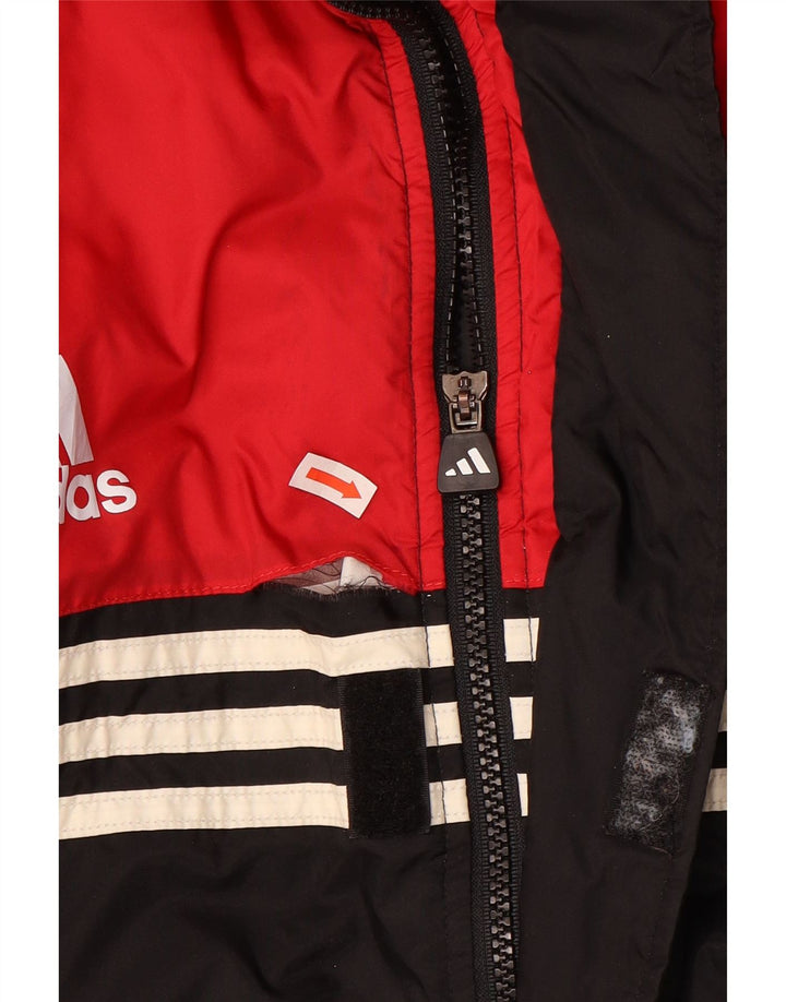 ADIDAS muški široki podstavljeni kaput UK 40/42 srednje crne boje