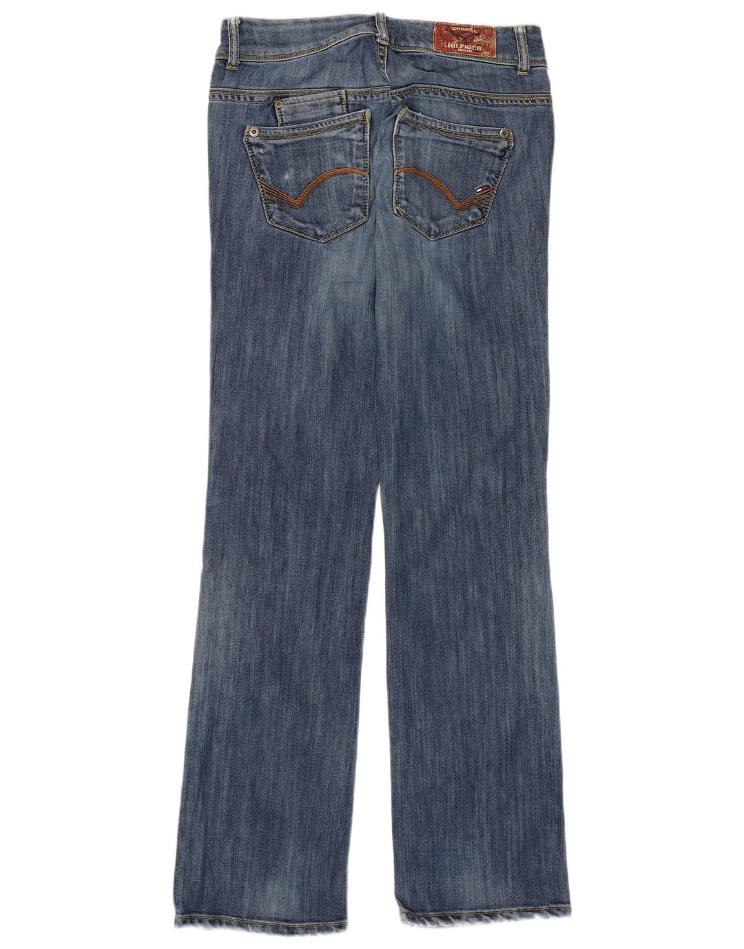 Tommy Hilfiger ženske ravne traperice Ruby niskog struka W29 L32 plavi pamuk