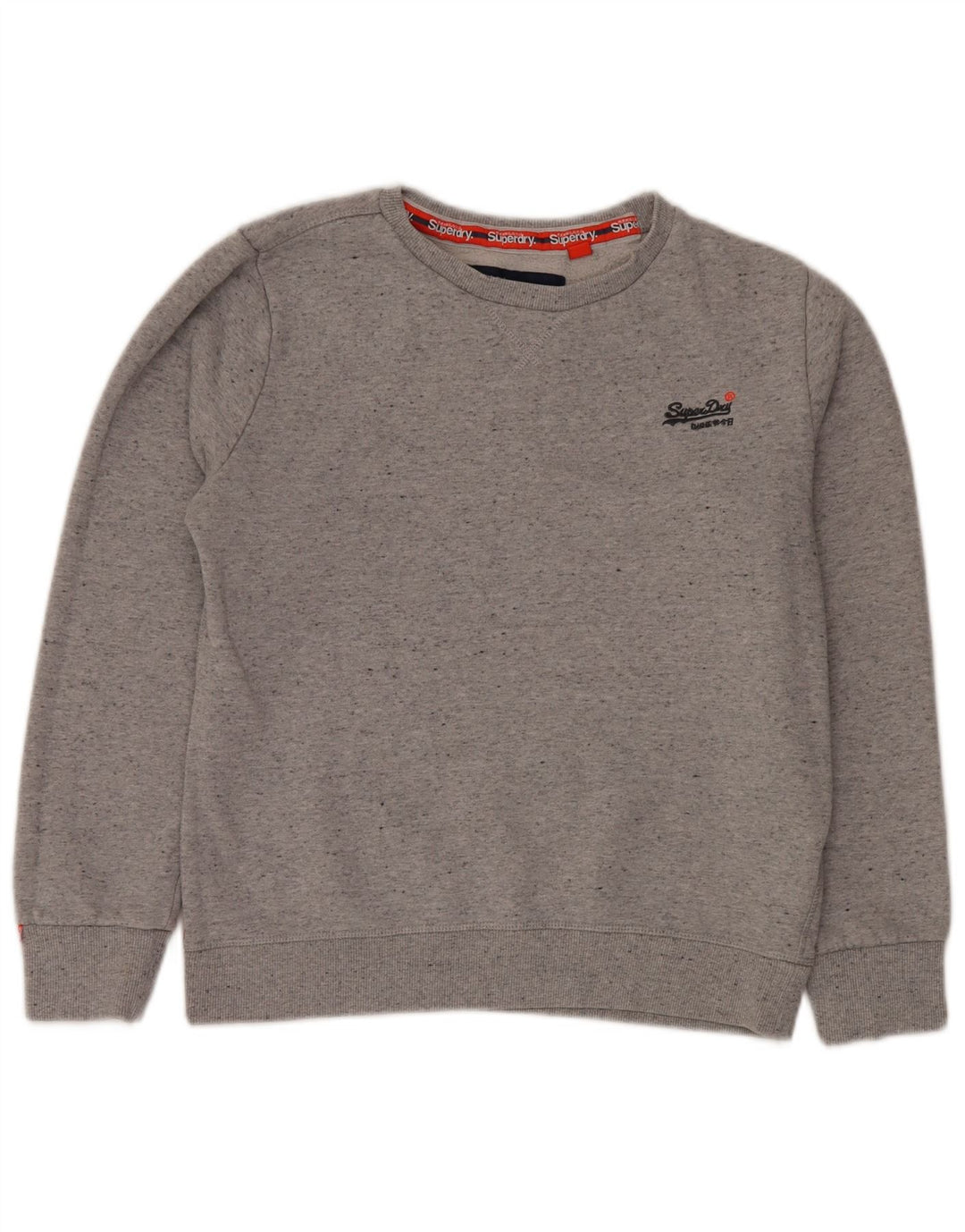 SUPERDRY Ženska majica s kratkim rukavima UK 16 Veliki sivi flekasti pamuk