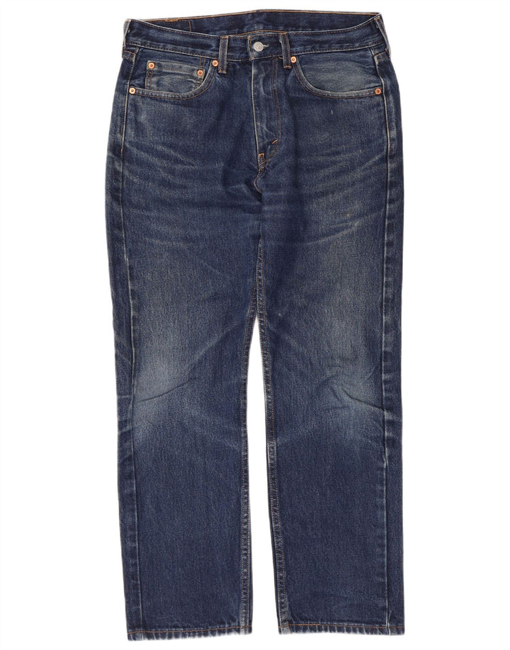 Levi's muške 505 ravne traperice W32 L29 plavi pamuk
