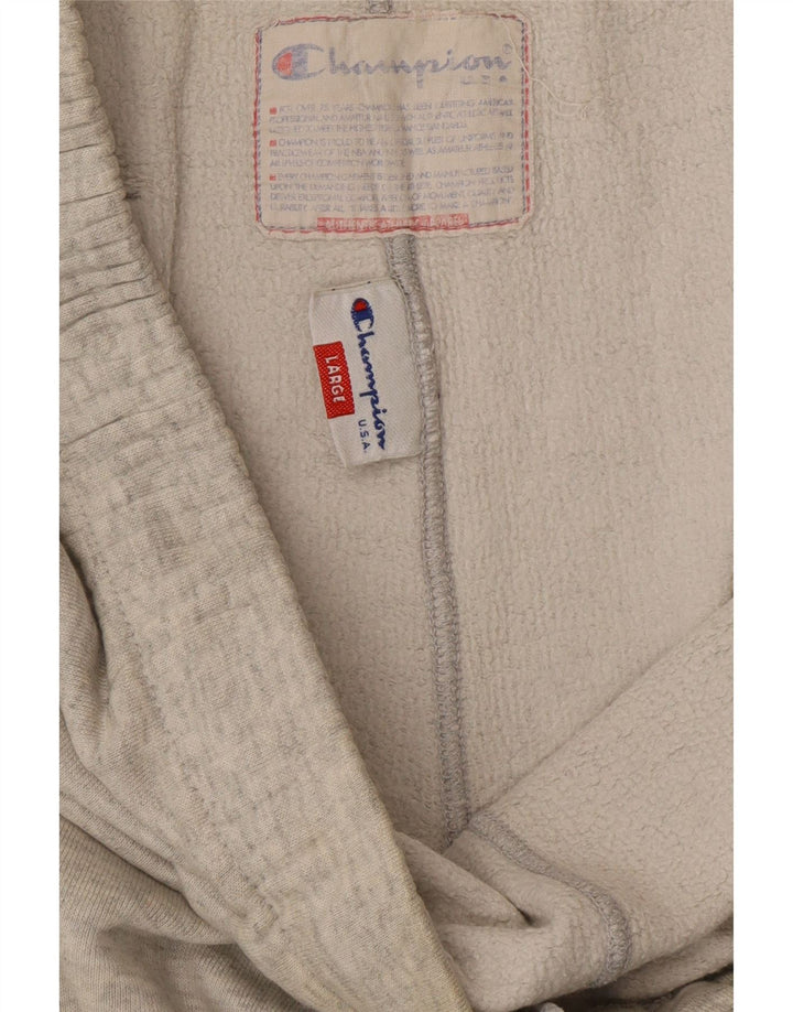 CHAMPION Muške trenirke Hlače velike sive pamučne boje