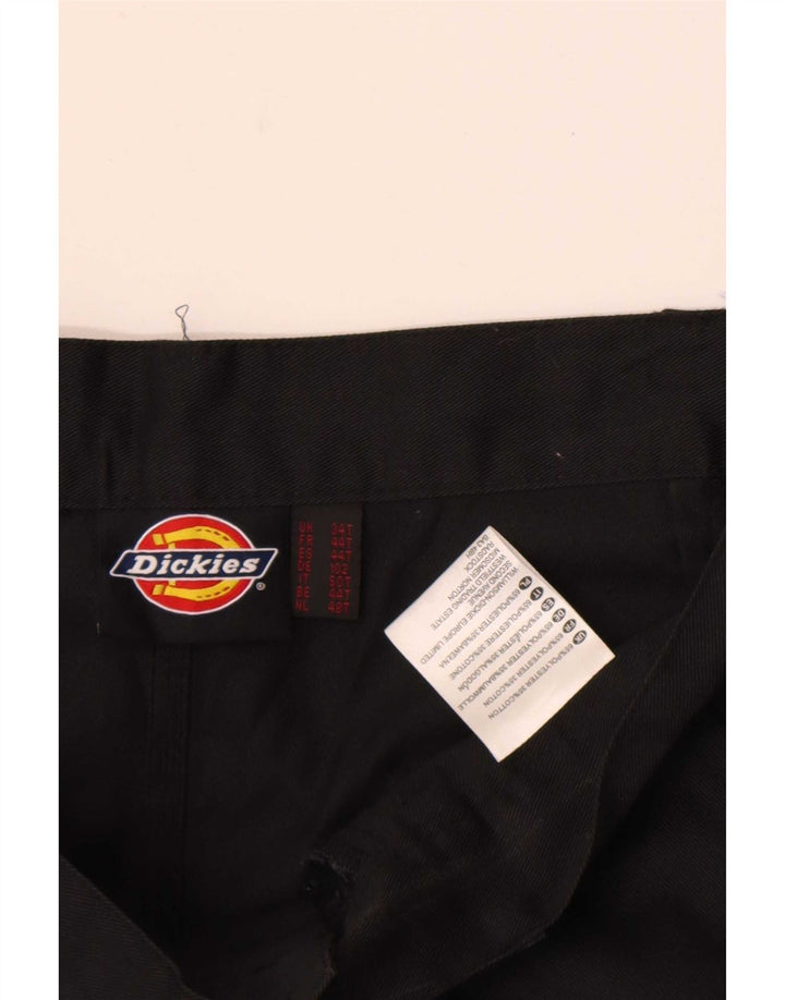 Dickies muške ravne kargo hlače W34 L29 crni poliester