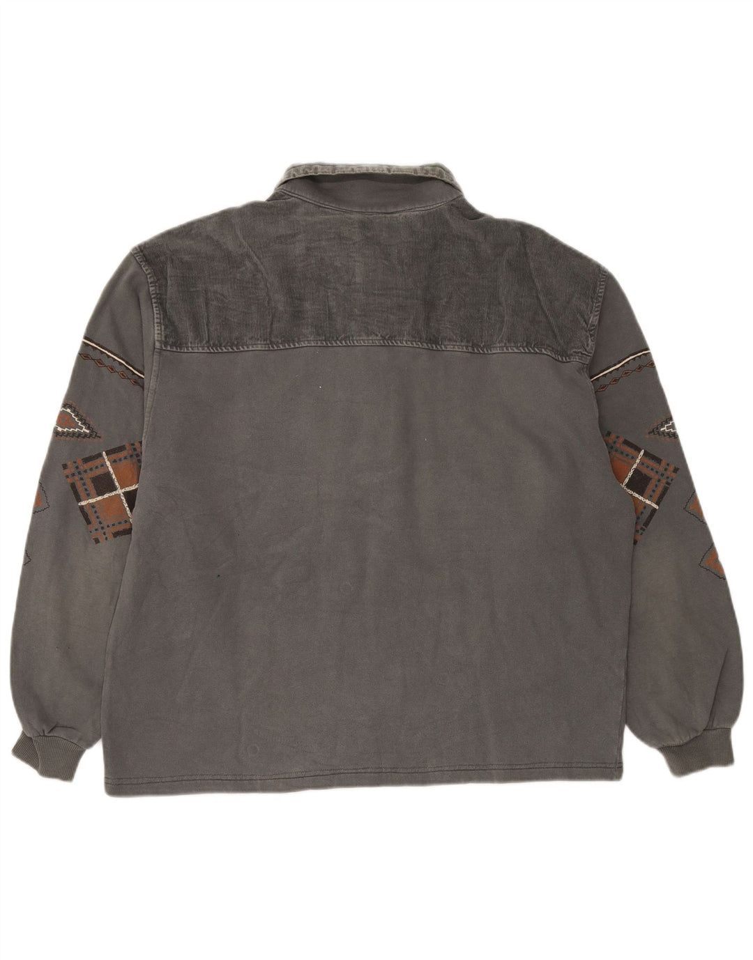 Chewan muška majica s polo izrezom XL sivi geometrijski