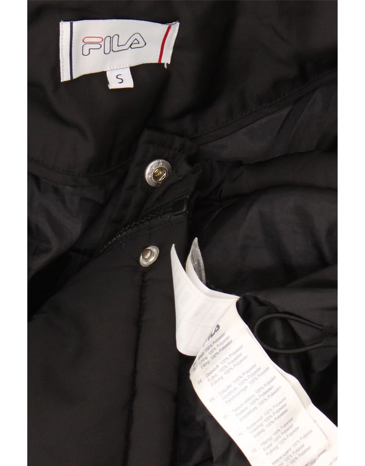 FILA muška podstavljena jakna s kapuljačom UK 36 mali crni poliester u boji