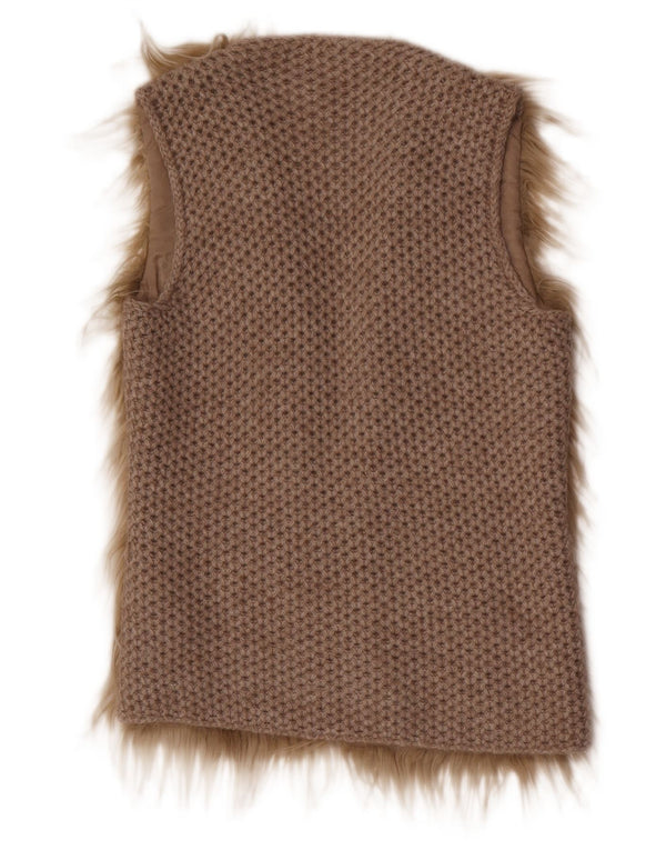 Benetton ženski džemper bez rukava UK 10 Small Beige