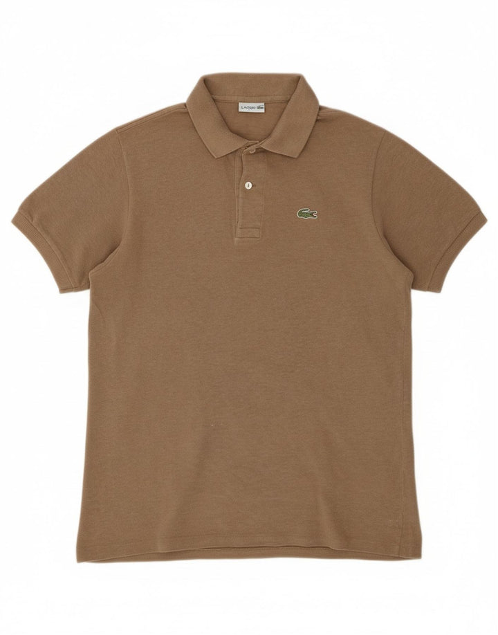 LACOSTE Mens Polo Shirt Size 4 Medium Grey
