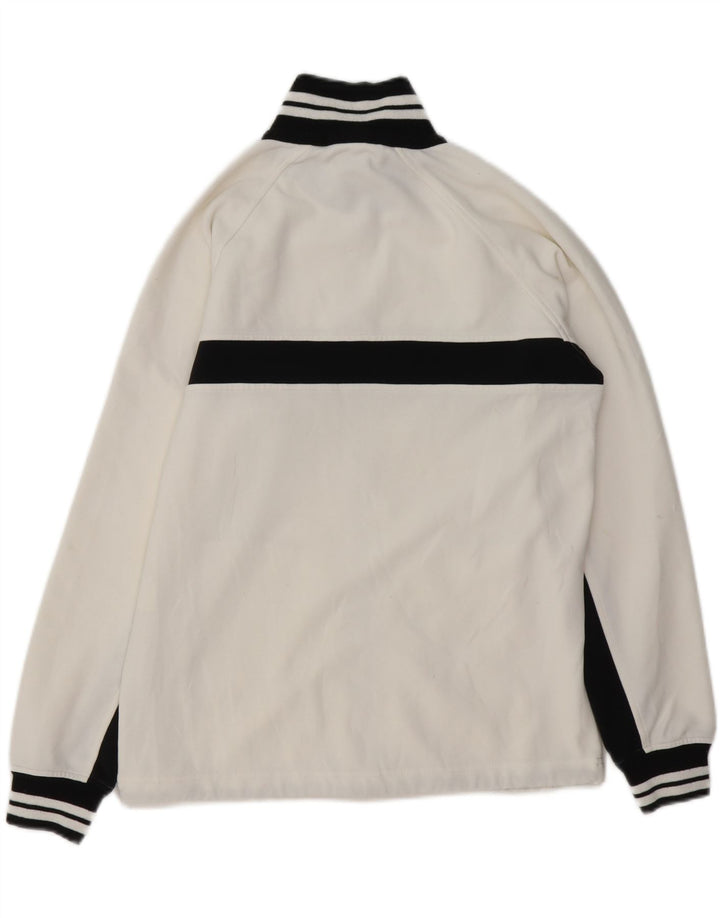 ASICS Mens Tracksuit Top Jacket Small White Striped