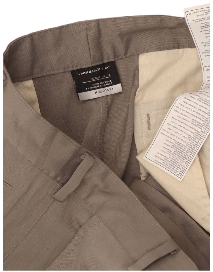 Nike muške ravne chino hlače W32 L34 sivi poliester