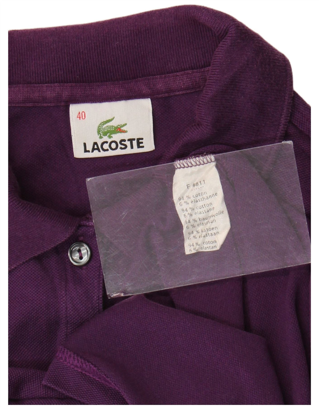 Lacoste ženska polo majica veličine 40 srednje ljubičasta pamuk