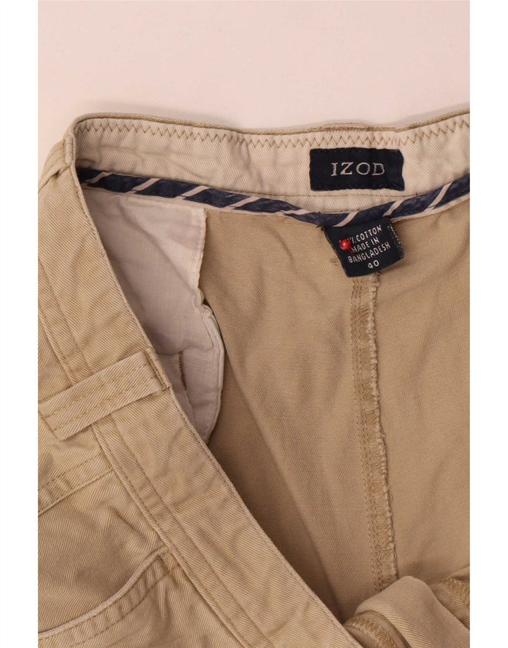 Izod muške kargo kratke hlače W40 XL bež pamuk