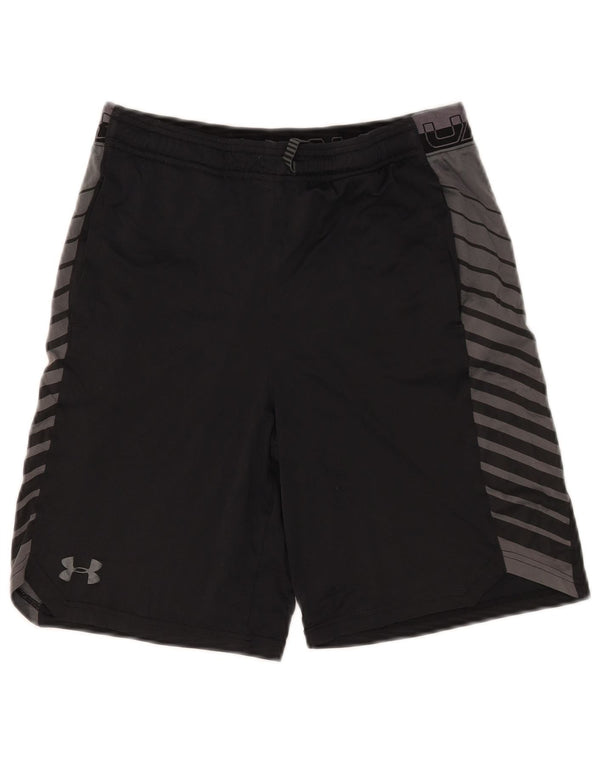 Under Armour Sportske kratke hlače Heat Gear za dječake 13-14 godina XL crne boje