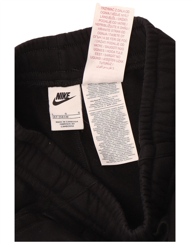 NIKE Boys Graphic Trenirka Hlače Joggers 12-13 Years Large Black