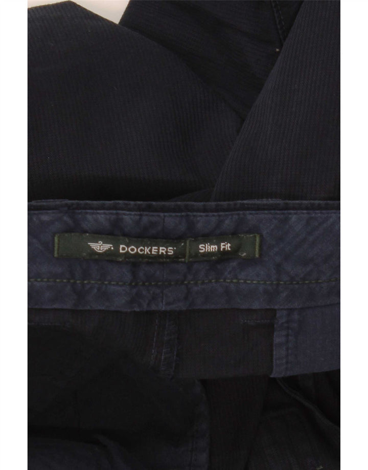 Dockers muške uske chino kratke hlače W30 srednje tamnoplave