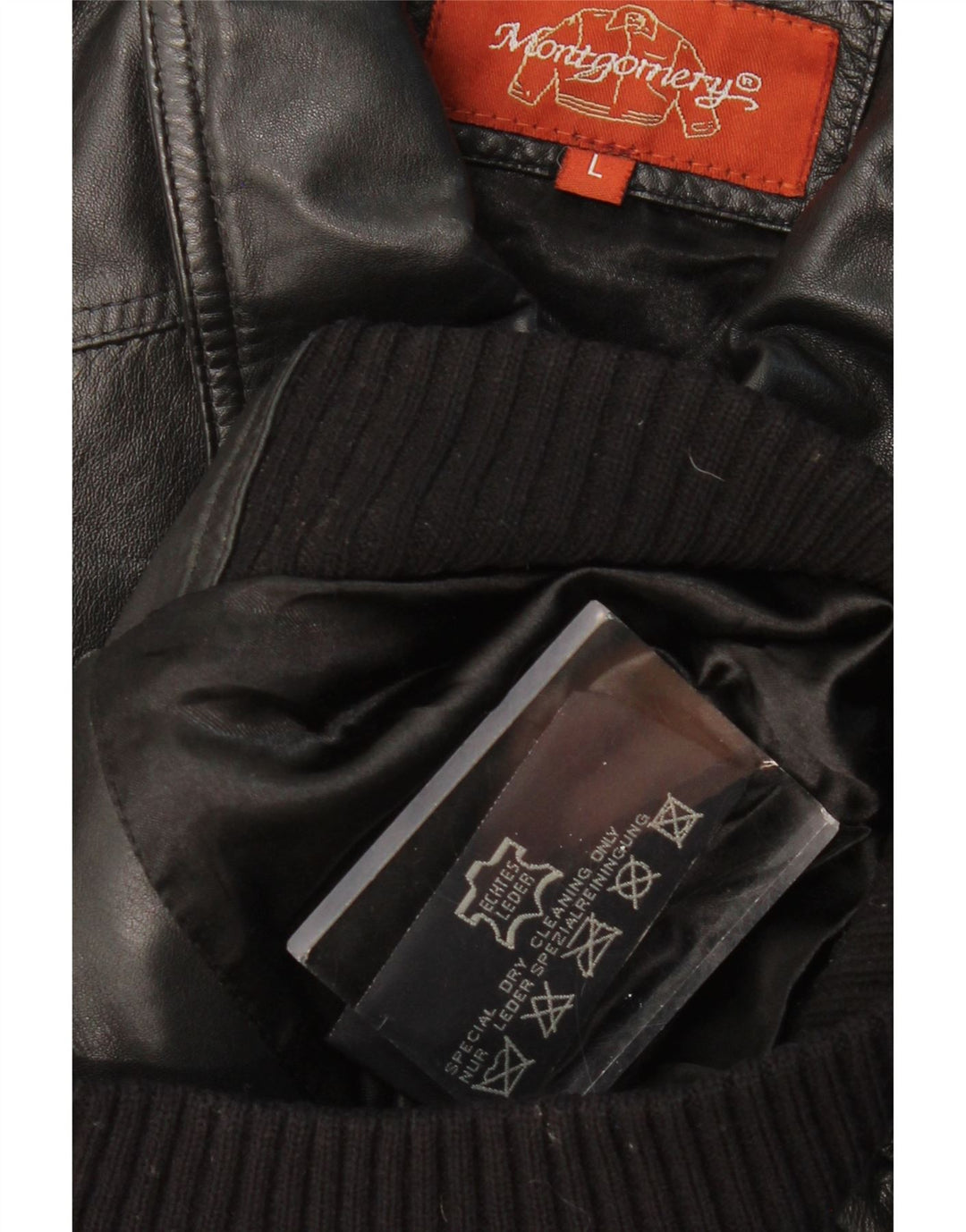 MONTGOMERY ženska crna kožna jakna UK 14 velika crna koža