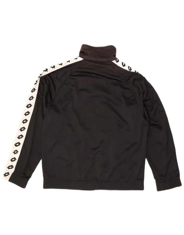 LOTTO muška gornja jakna s grafičkim motivima, mala crna poliesterska boja