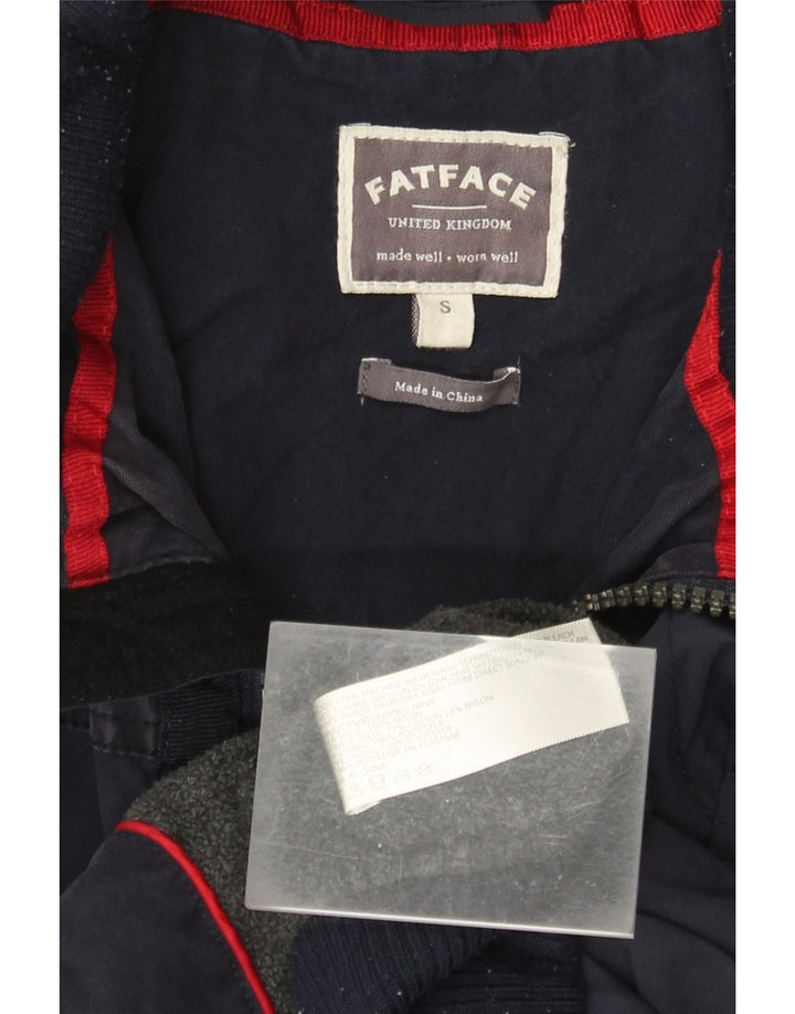 Fat Face muška bomber jakna s kapuljačom UK 36 Mala tamnoplava poliesterska